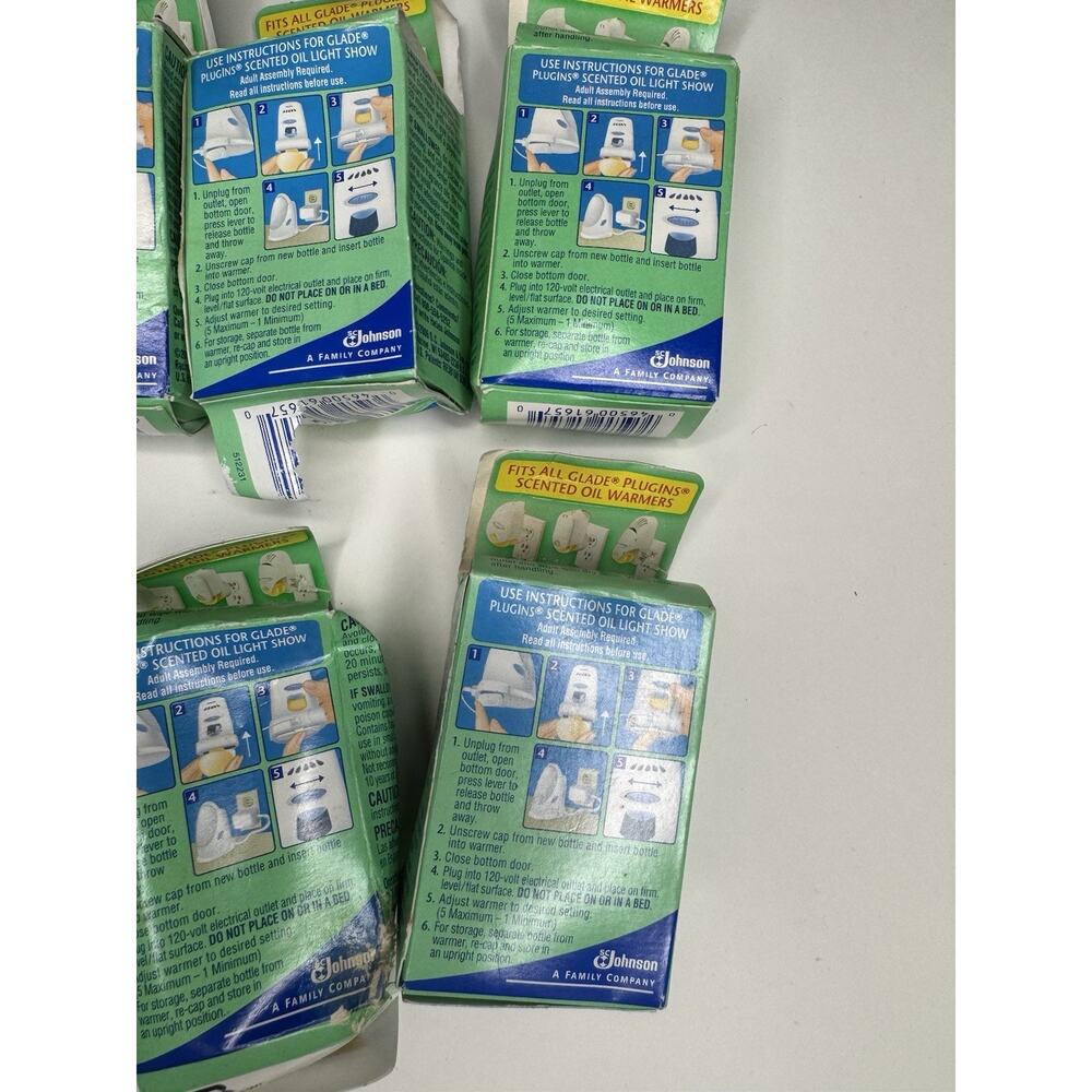 5 Glade Watermelon Rush Plug in Scented Oil Refills Vintage New Discontinued Lot - Picture 6 of 9